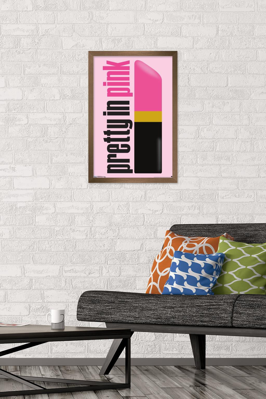 Pretty in Pink - Logo Wall Poster, 14.725" x 22.375", Framed