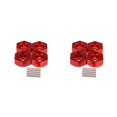 thumbnail image 1 of Vogacara Adaptador de cubo hexagonal de rueda de 12 mm para 1/12 ECX ECX01011 Adaptador de cubo hexagonal de rueda de rendimiento mejorado rojo rojo 2Conjunto, 1 of 6