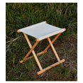 thumbnail image 5 of KAIYANG Taburete plegable portátil de madera maciza Maza para exteriores, banco para pescar, silla para el hogar (blanco grande) pequeño gris, 5 of 5