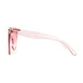 thumbnail image 3 of Womens Large Diva Flat Top 80s Mob Plastic Sunglasses All Pink, 3 of 4