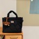 thumbnail image 4 of Bolsos de mano para mujer monederos con cremallera bolsa acolchada para pañales de bebé bolso de mamá con asa superior sólida, 4 of 9