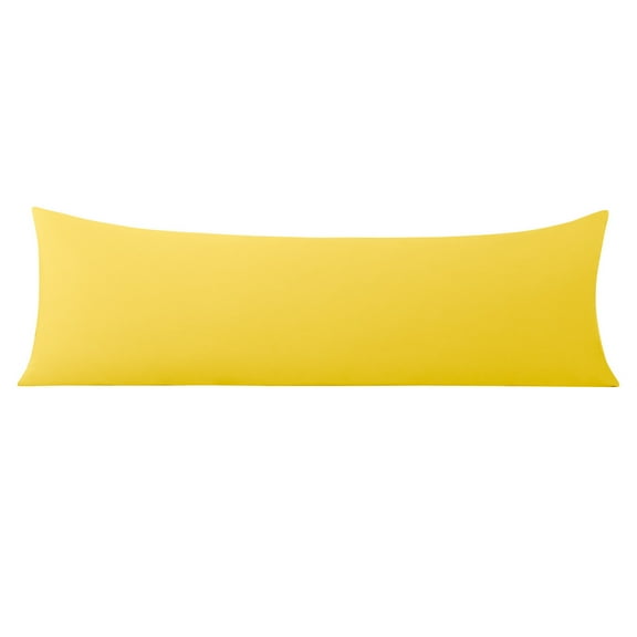 Flxxie Soft Microfiber, 1 Pack 20x54 inches Body Pillowcase, Yellow