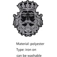 thumbnail image 5 of Crown King Patches Bearded Man Patches Embroidered Fabric Patches Military Patches Iron on Patch for Leather Jacket Backpack Decorated Emblem, 5 of 7