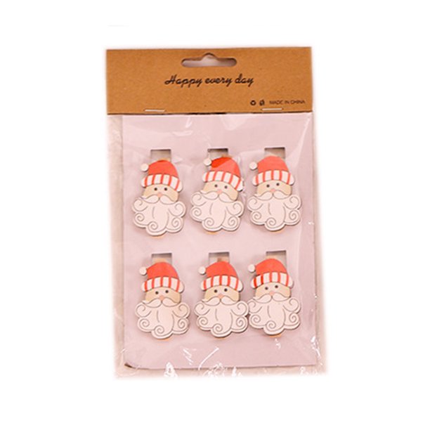 Injueey Colgante de Navidad Clip decorativo Cierre de Navidad Estilo de dibujos animados Múltiples patrones DIY Prop Decoraciones para el hogar Adorno Kits de decoración para fiestas Patrón mayor Injueey HA070065-01
