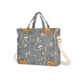 thumbnail image 7 of FORMRS Womens Corduroy Tote Bag Crossbody Shoulder Handbag with Pocket, Gray Halloween Dancing, 7 of 7