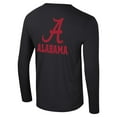 thumbnail image 3 of Men's Colosseum Black Alabama Crimson Tide Logo Lockup 3-Hit Active Blend Long Sleeve T-Shirt, 3 of 3