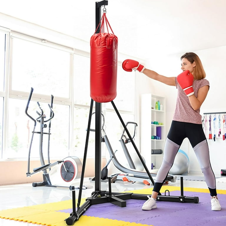 workout equipment heavy bag stand weights