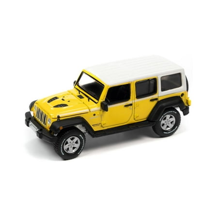 2017 Jeep JK Wrangler Chief Edition, Acid Yellow - Auto World AWSP108/24A - 1/64 Scale Diecast Car