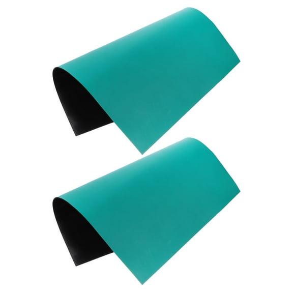 Raindrops Heat Resistant Anti Static Desk Mats 2Pcs Rubber Material Suitable for Workshop Electronic Device Maintenance