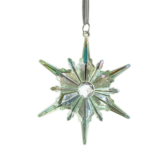 LYCAQL Snowflakes-Christmas Tree Decorations, Snowflake Ornaments for Tree, Glitter White Snow Flakes Ornaments, Christmas Indoor Winter Wonderland Decor