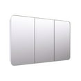 thumbnail image 4 of Glass Warehouse SC3-SQ-48X32-B Calla 48" X 32" Framed Triple Door Medicine Cabinet - Black, 4 of 7