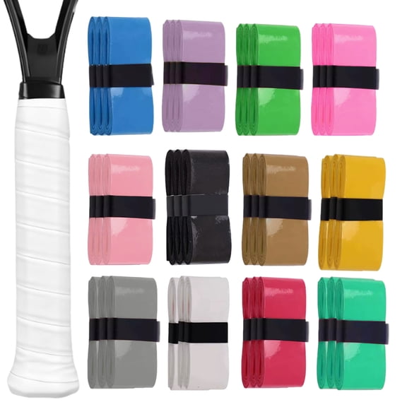 48 Pcs Tennis Racket Grip Tape,Dry Feel Sweat Absorption,Precut PU Non Slip Tennis Racquet Grip Tape for Tennis Badminton Pickleball