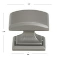 thumbnail image 4 of GlideRite 1-1/4 in. Domed Convex Square Cabinet Knob, Graphite Gray - 5740-GPH, 10 Pack, 4 of 4