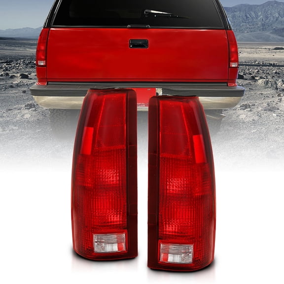 Anzo USA 311301 Taillamps Red/Clear - (Pair) Fits select: 1988-1999 CHEVROLET GMT-400, 1995-1999 CHEVROLET TAHOE