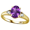 thumbnail image 2 of Star K � Oval 8x6 Genuine Amethyst Love Promise Ring, 2 of 9