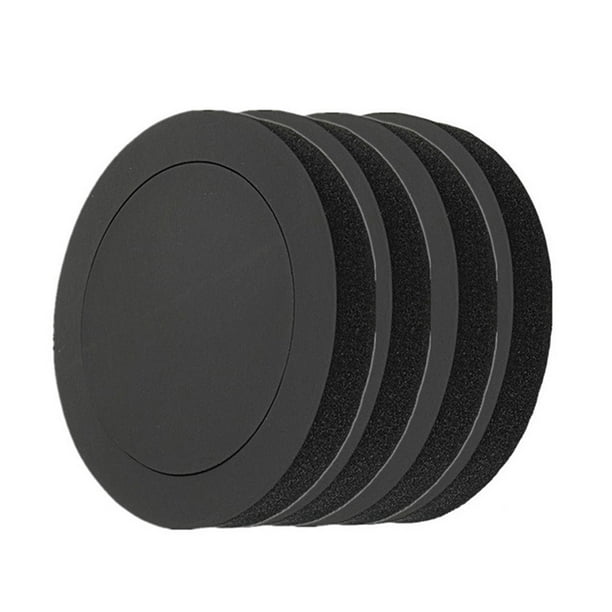 4pcs Black 6.5" Car Door Speaker Enhancer Ring Shock Vibration
