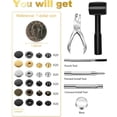 thumbnail image 3 of Kit de broches a presión para cuero Alritz, 120 juegos, 12,5 mm, metal, 3 of 9