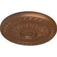 thumbnail image 3 of Ekena Millwork 20"OD x 1 3/8"P Randee Ceiling Medallion (Fits Canopies up to 3 7/8"), Hand-Painted Polished Copper, 3 of 6