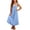 Sky Blue, variant on Ruyang Girls Overall Dresses Spaghetti Strap Sleeveless Maxi Dress Flowy A-Line Beach Vacation Casual Dress for Kids