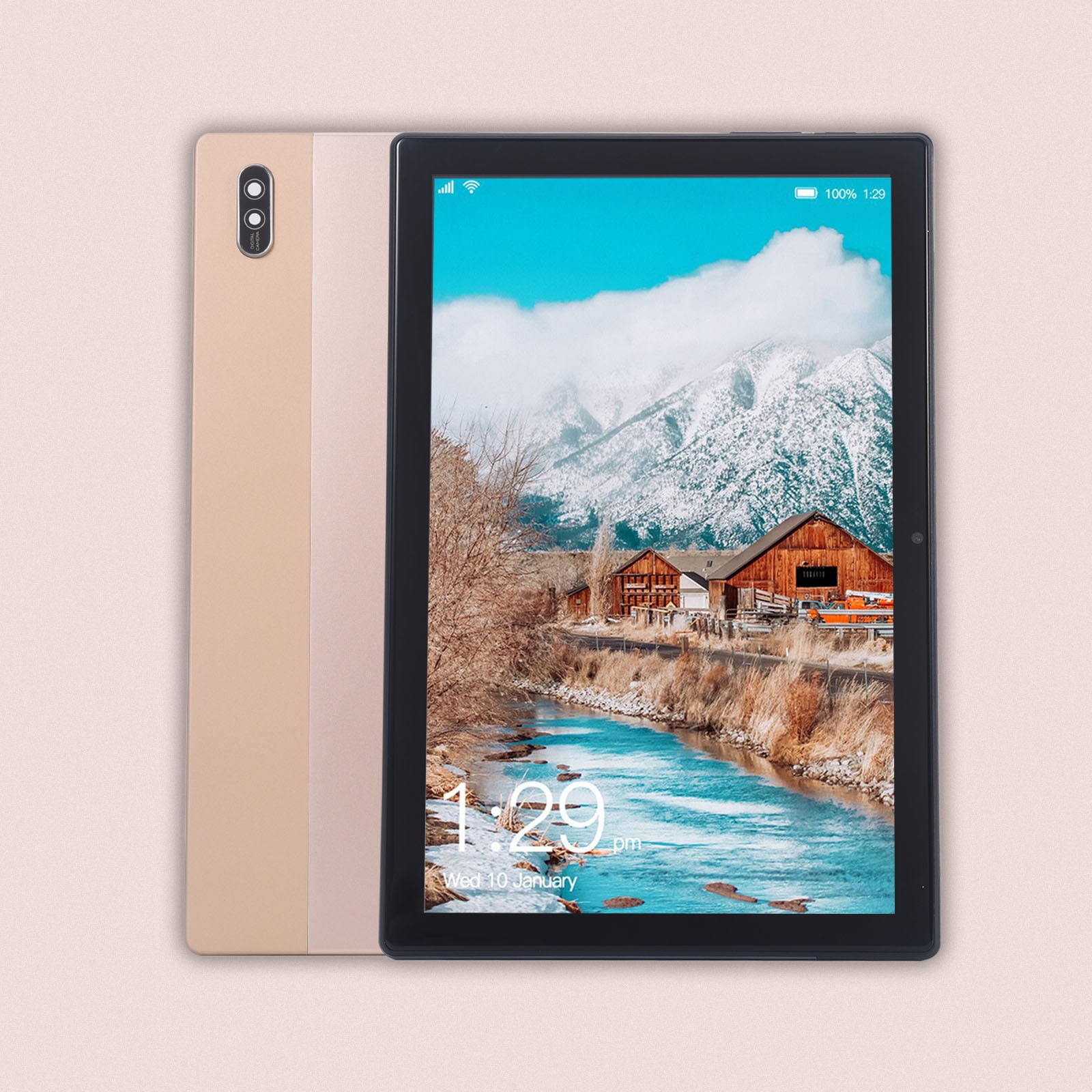 10-inch Android Tablet, MTK6750 Octa-Core Processor, 4GB RAM, 32GB Storage, 5MP Front & 13MP Rear Camera, SIM Support, WiFi, GPS