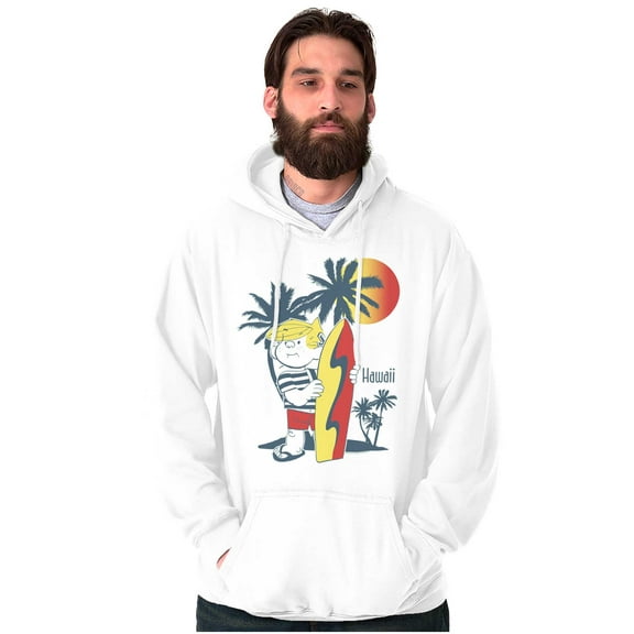 Dennis The Menace Hawaii Surfer Hoodie Sweatshirt Women Men Brisco Brands S