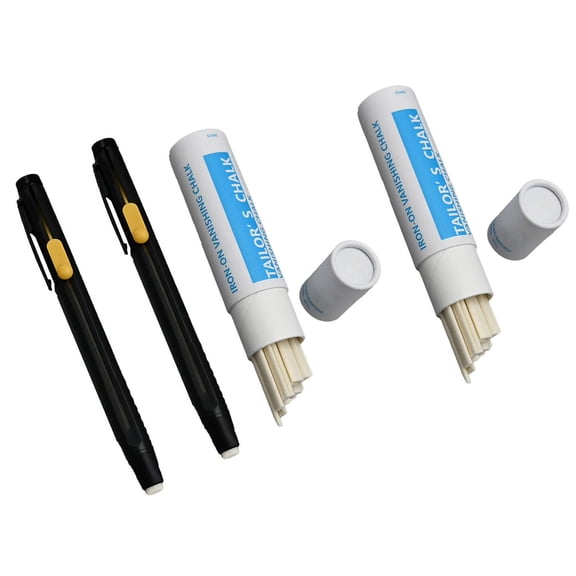 Professional Tailor's Chalk Pen Includes box of Refills Sewing Chalk Pen for Dressmaking Fabric Marking