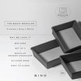 thumbnail image 2 of BINO 3-Tray Drawer Organizer Bin Pack - Grey, Large | Multi-Purpose Storage | Soft-Grip Lining and Non-Slip Rubber Feet, 2 of 5