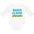thumbnail image 3 of Inktastic Bocce Player in Training Boys or Girls Long Sleeve Baby Bodysuit, 3 of 5