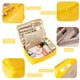 thumbnail image 3 of Bolsa de maquillaje de viaje Queboom, neceser para cosméticos, neceser para mujer y hombre (amarillo), 3 of 5