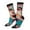 3 Black, variant on Vibrant Street Art Portrait Print Adult Socks for Men & Women,Calf Socks, Ankle Socks,Boots Socks,Breathable Casual Sock,Unisex Crew Socks