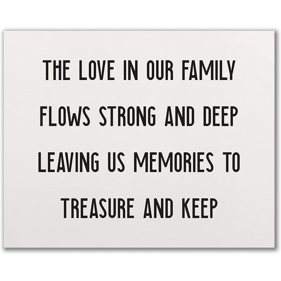 The Love In Our Family Wood Wall Sign 12x15