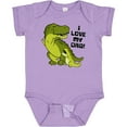 thumbnail image 3 of Inktastic I Love My Dad with Baby and Daddy Tyranasaurus Rex Boys or Girls Baby Bodysuit, 3 of 5