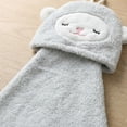 thumbnail image 3 of REGALWOVEN 1 Pack Animal Hanging Hand Towel, Soft Absorbent Quick Dry, Cute Decorative Towel for Kitchen, Bathroom Green Lamb 15" x 8", 3 of 6