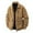 Khaki, variant on Fgnfyis Men Jacket Corduroy Casual Jacket Autumn Winter Stand Collar Lightweight Outdoor Windbreaker for Daily Wear Trench Coat Men Black L