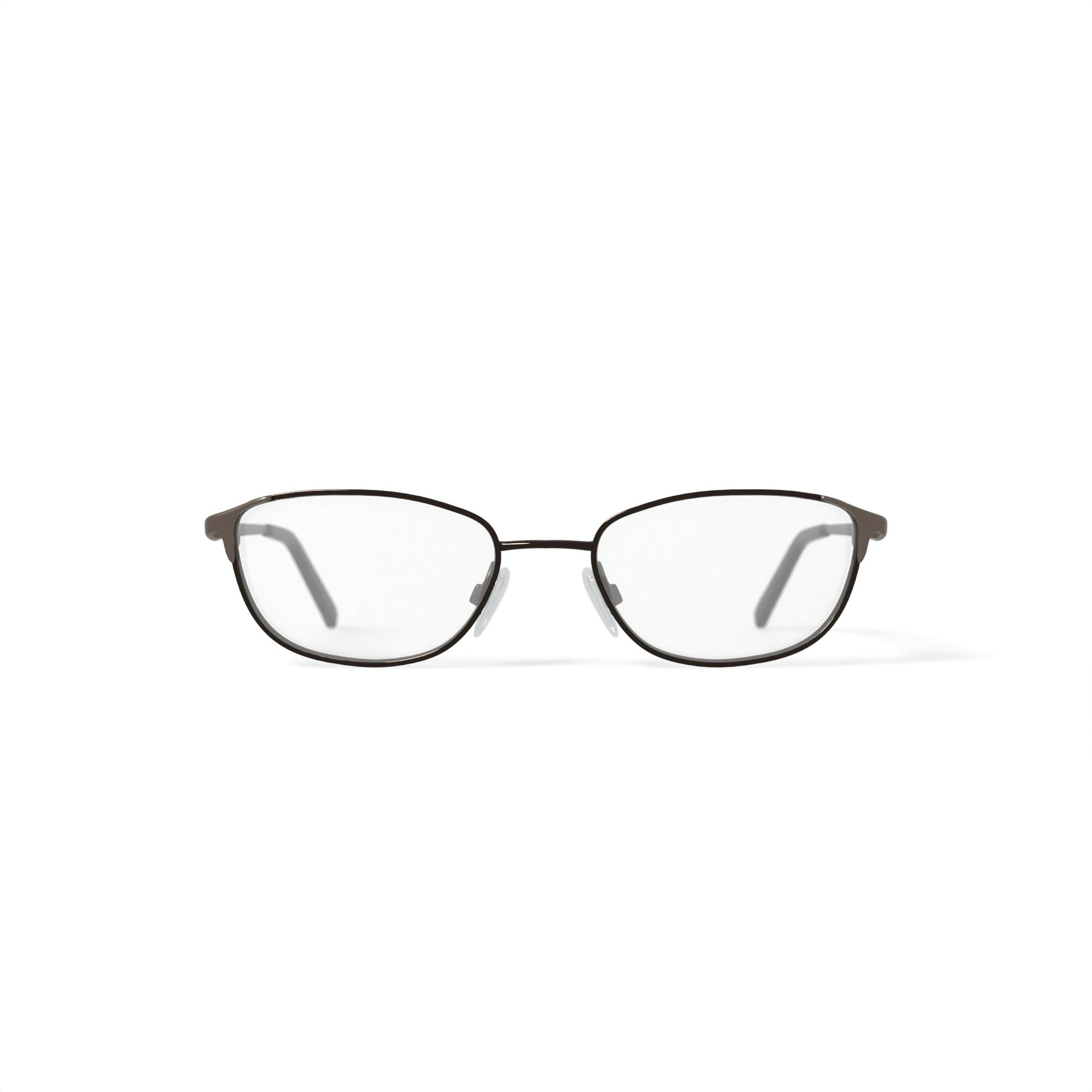 Walmart Women's FM14081 Rectangular Prescription Eyeglasses with Case, Black/Gold