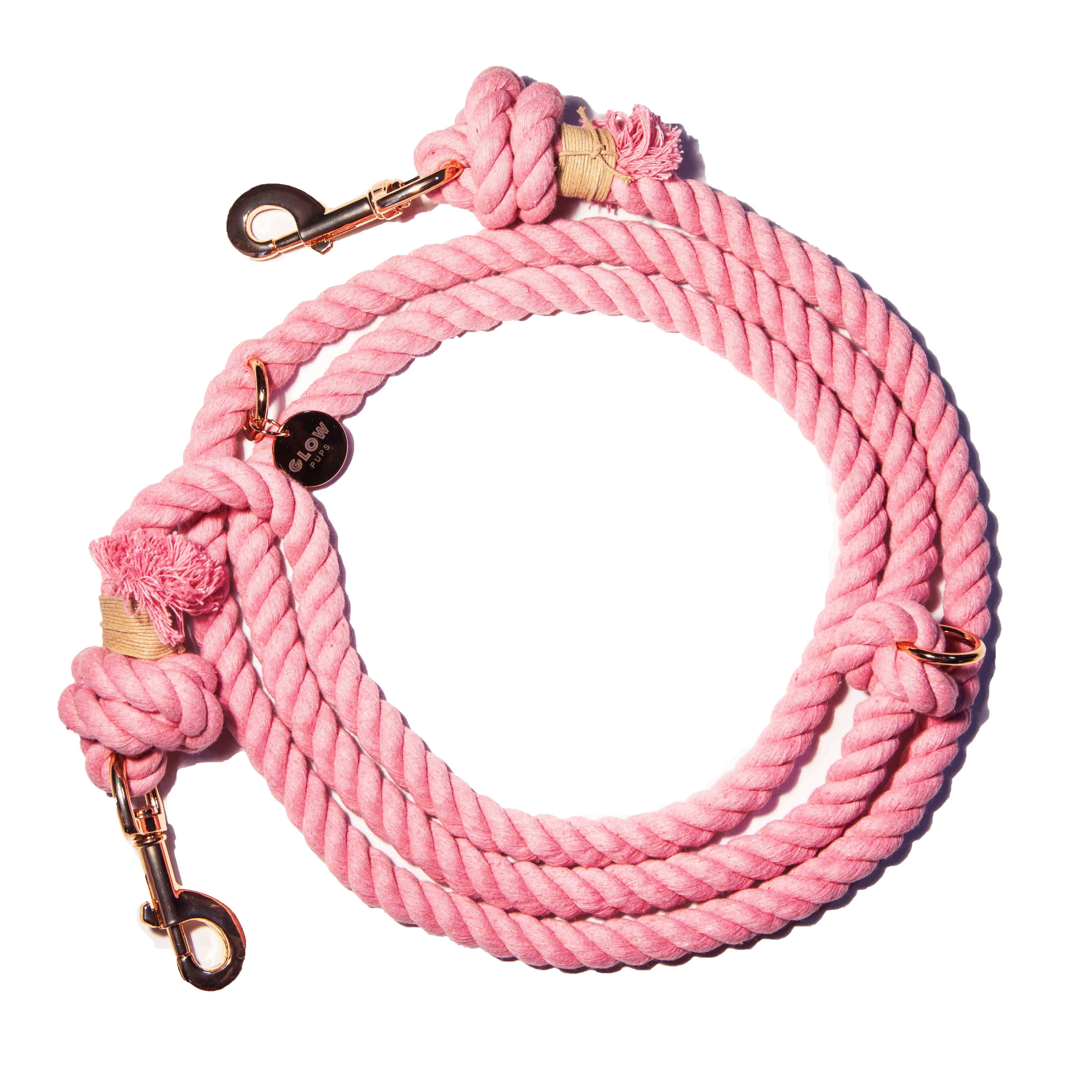 Light Pink Hands-Free Leash - Glow Pups