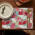 thumbnail image 5 of Pioneer Flower Floral Print Pattern Summer Placemats Table Placemats Set Of 4-Linen Kitchen Washable Placemats Table Mats 12x18 Inch Non-Slip Heat Resistant, 5 of 6