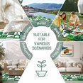 thumbnail image 6 of St. Patrick's Day Outdoor Rug for Patio/Deck/Porch, Non-Slip Large Area Rug 4 x 6 Ft, Green Checked Luck Leaves Gnomes Indoor Outdoor Rugs Washable Area Rugs, Reversible Camping Rug Carpet Runner, 6 of 8