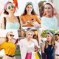 thumbnail image 4 of ZOUYUE Knotted Headbands for Women 6 Pack Top Knot Headband Assorted Fashion Headbands Cute Head Band Solid Color Hair Band Women Headbands Turband Headbands for Women Ladies Girls, 4 of 6