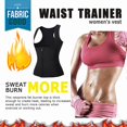 thumbnail image 2 of Eleady Women Waist Trainer Vest Slim Corset Neoprene Sauna Tank Top Zipper Weight Loss Body Shaper Shirt(Black Medium), 2 of 7