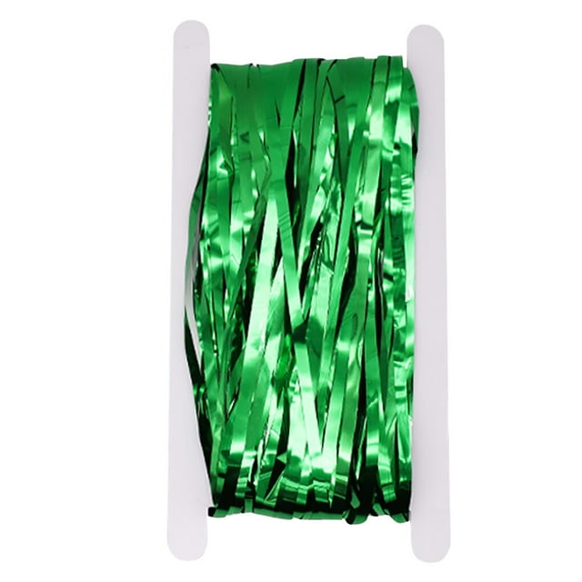 Justharion 1M Rideau de Papier Vert Patrick'S Jour Pluie Frange Porte Rideau Irlandais Festival Fête Mariage Décor de Fond Vert 1 * 3 1Set