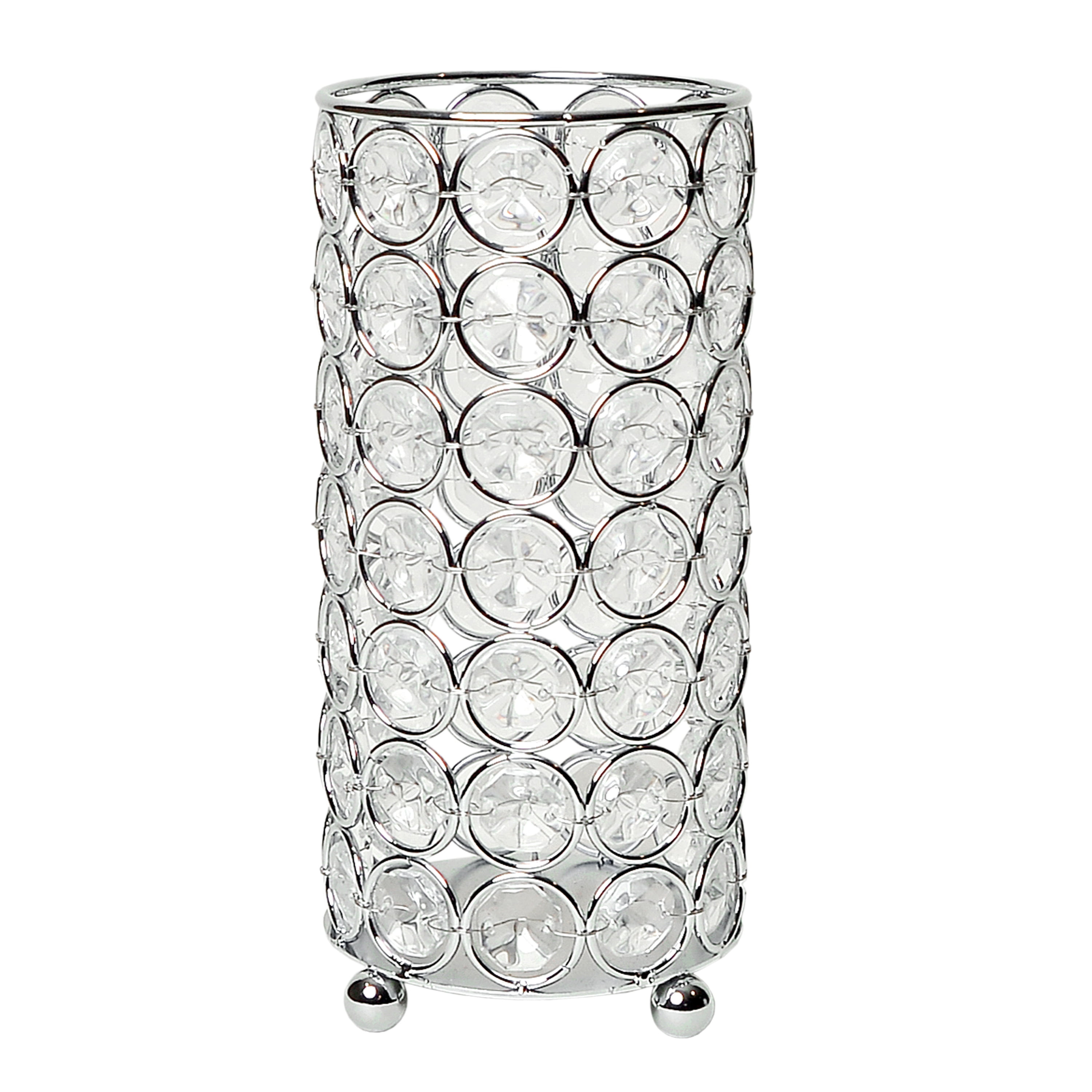Photo 1 of ****USED***All the Rages Elegant Designs Chrome Elipse Crystal Vase