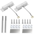 thumbnail image 1 of Adjustable Automatic Door Closer, Non-handed Design with Double Spring Construction, Roller Design for Noise Reduction, Easy Installation, Suitable for Interior and Exterior Doors (2 Pieces), 1 of 5