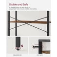 thumbnail image 3 of 5-Tier Tall Bookshelf, Bookcase with Steel Frame, Book Shelf for Living Room, Home Office, Study, 11.8 x 26 x 60 Inches, Industrial Style, 3 of 8