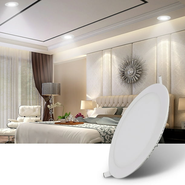 2-Pack Ultra Thin Square LED Recessed Flat Panel Downlight Ceiling