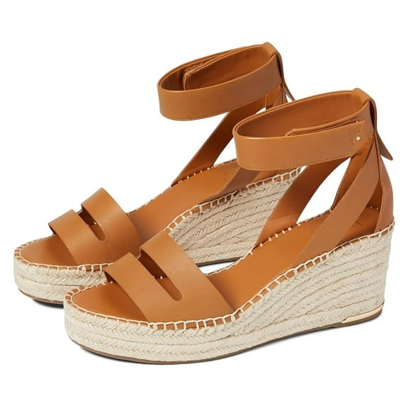 Franco Sarto Women's Callia Espadrille Wedge Sandal Cuoio 7M