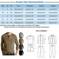 thumbnail image 3 of Long Sleeve Shirts for Men Henley Shirt Crew Neck Buttons Solid Color Casual Loose Henley Shirts for Men, 3 of 5