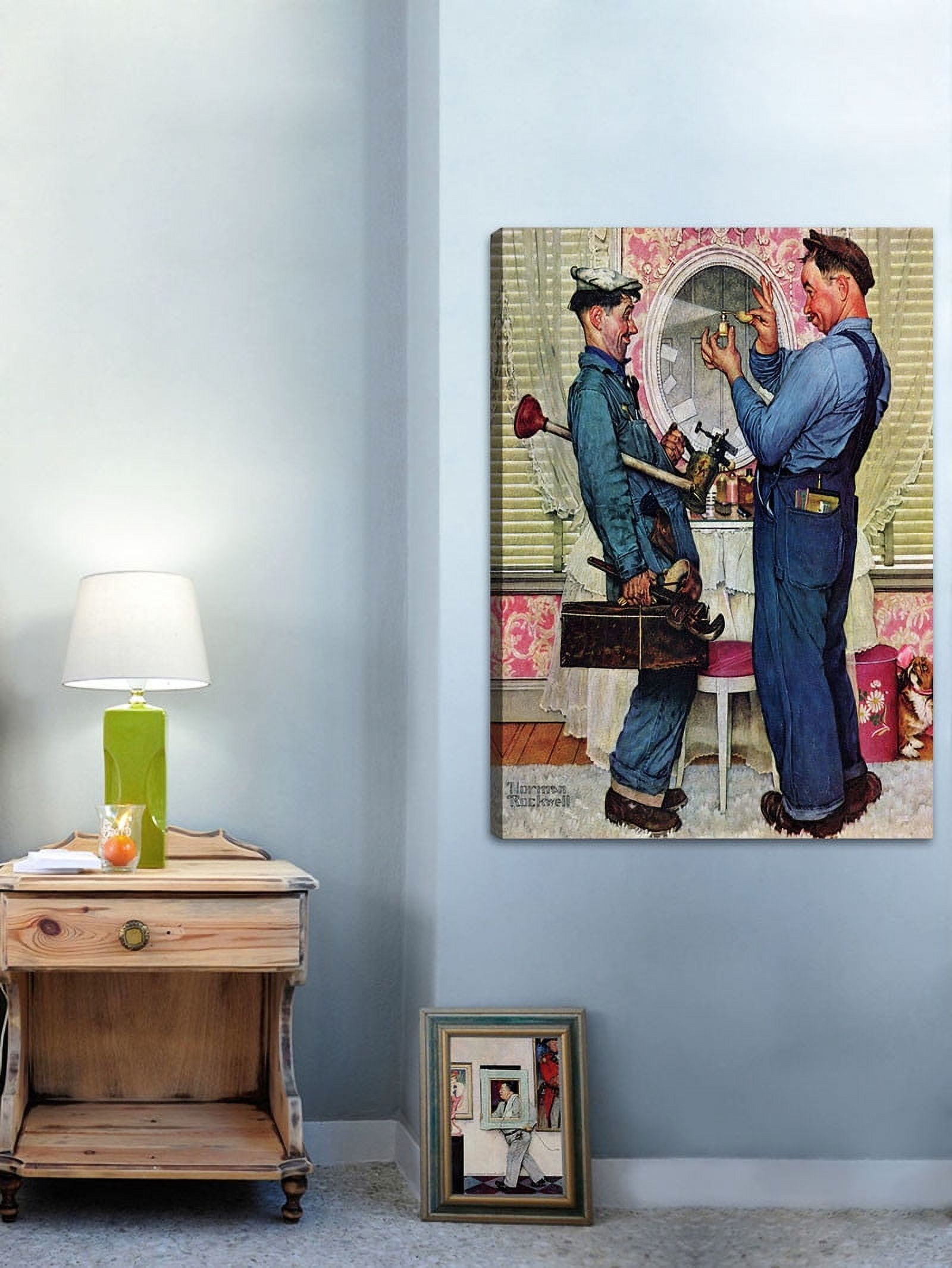 Marmont Hill 'Plumbers' by Norman Rockwell Painting Print on Wrapped Canvas