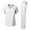 White, variant on Medical Uniform Women's Scrub Set Stretch Contrast Binding Top and Pants (White, Small)