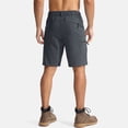 thumbnail image 3 of Nestiefly Golf Shorts for Men Lightweight Water-Resistant Flat Front Flex Solid Casual Mens Dress Shorts with Pockets Dark Gray L, 3 of 4